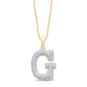 10k 0.41-0.49ct Charm "initial G"