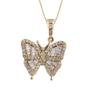 10k 0.43ct Charm "butterfly"
