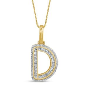 10K 0.43CT CHARM "INITIAL D"