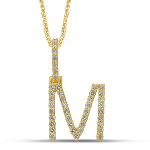 10K 0.60-0.68CT CHARM "INITIAL M"