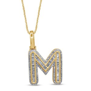 10K 0.64CT CHARM "INITIAL M"