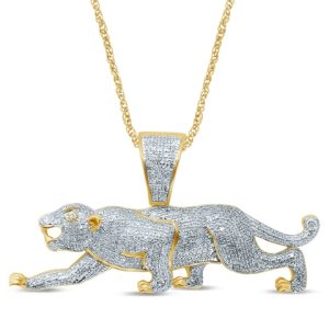 10K 0.97-1.05CT CHARM "LEOPARD"