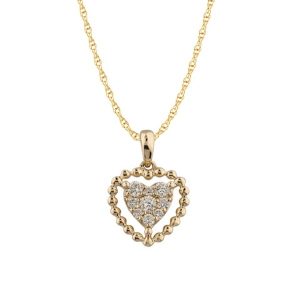 10K 0.20CT Charm "HEART"