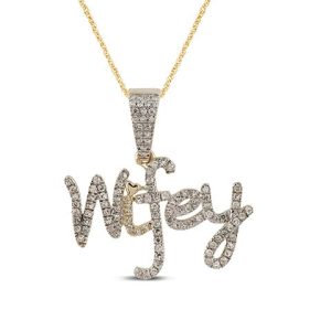 10K 0.19-0.21CT Charm "WIFEY"