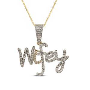 10K 0.21CT Charm "WIFEY"