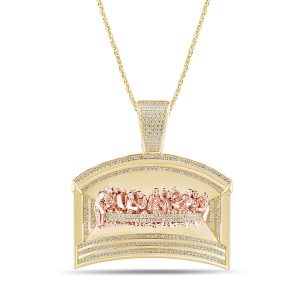 10K 0.43-0.52CT CHARM "LAST SUPPER"