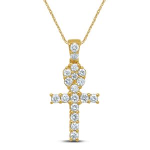 10k 0.46-0.52ct Charm "ankh Cross"