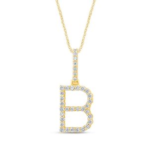 10K 0.47-0.54CT CHARM "INITIAL B"
