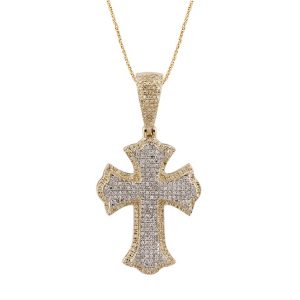 10k 0.47ct Charm "cross"