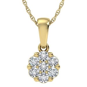 14K 0.50CT CHARM "FLOWER"