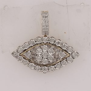 10K 0.24CT CHARM "EVIL EYE"