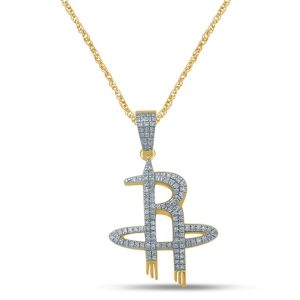 10k 0.26-0.30ct Charm "houston Rockets"