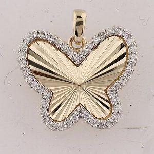 10k 0.27ct Charm "butterfly"