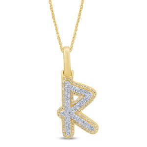 10K 0.26-0.30CT CHARM "INITIAL R"