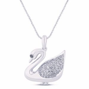 10K 0.29CT CHARM "SWAN"