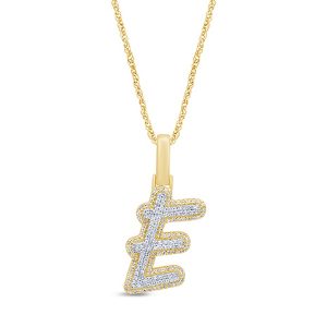 10K 0.26-0.30CT CHARM "INITIAL E"