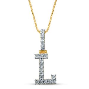 10K 0.14-0.17CT CHARM "INITIAL L"