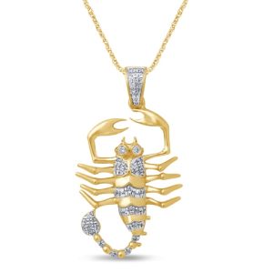 10K 0.15-0.18CT CHARM "SCORPION"