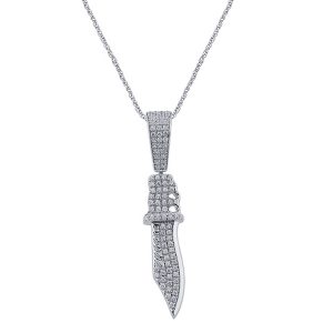 10K 0.13CT CHARM "KNIFE"