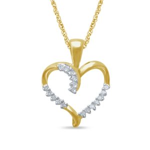 10k 0.12-0.14ct Charm "heart"