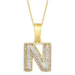 10K 0.16CT CHARM "INITIAL N"