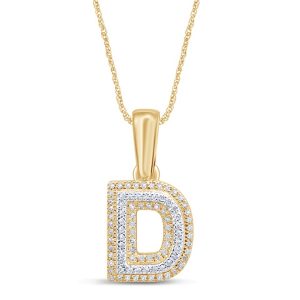 10K 0.16CT CHARM "INITIAL D"