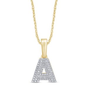 10K 0.12-0.14CT CHARM "INITIAL A"