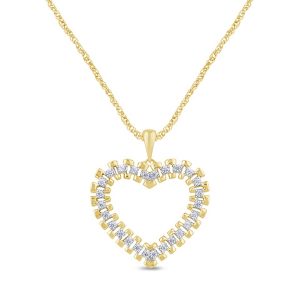 10K 0.13CT CHARM "HEART"
