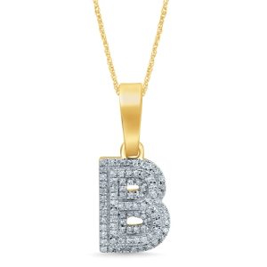 10k 0.12-0.14ct Charm "initial B"