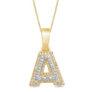 10K 0.12-0.14 CT CHARM "INITIAL A"