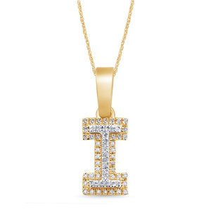 10K 0.09-0.12CT CHARM "INITIAL I"
