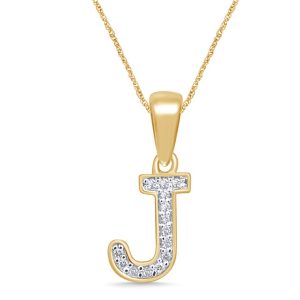 10K 0.05-0.07CT CHARM MINI "INITIAL J"