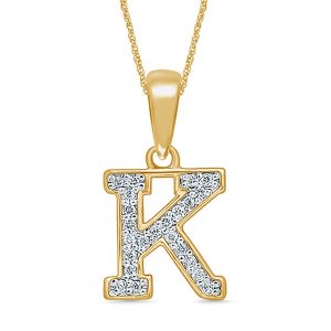 10K 0.11-0.12CT CHARM MINI "INITIAL K"
