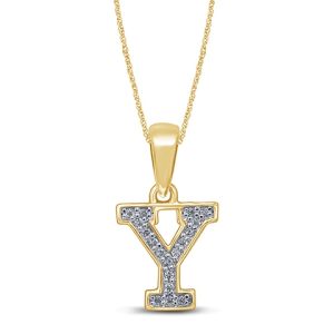 10K 0.07CT CHARM MINI "INITIAL Y"