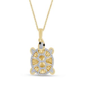 10K 0.07CT CHARM "TORTOISE"