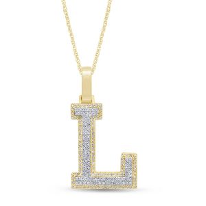 10K 0.30-0.32CT CHARM "INITIAL L"