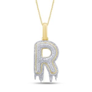 10K 0.32-0.45CT CHARM DRIPPING "INITIAL R"