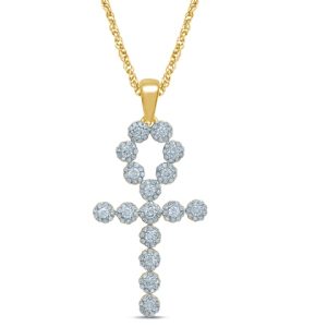 10k 0.71-0.78ct Charm "ankh Cross"