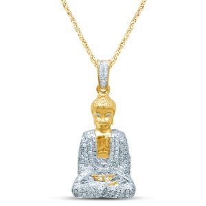 10K 0.81-0.87CT CHARM "BUDDHA"