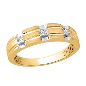 14K DIAMOND 0.30 CT MENS RING