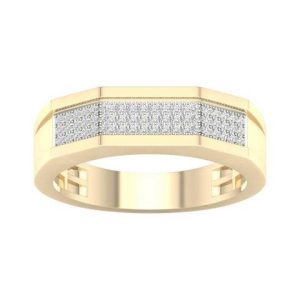 10K DIAMOND 0.20 CT MENS RING