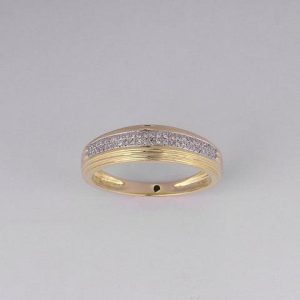 10K DIAMOND 0.15 CT MENS RING