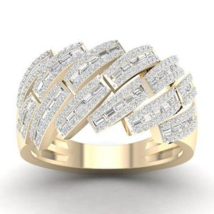 10K DIAMOND 0.90-1.15 CT MENS RING