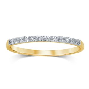 14k 0.15 Ct Diamond Ring Ladies