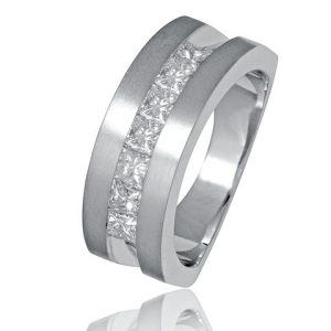 14K DIAMOND 1.47 CT MENS MACHINE RING