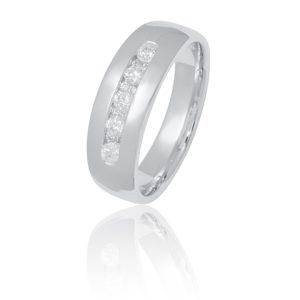 14K DIAMOND 0.52 CT MENS RING