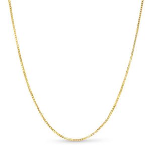 10k Yellow Gold Box 078 Gauge 20"