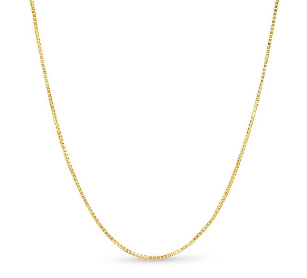 10k Yellow Gold Box 078 Gauge 18"