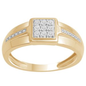 10K 0.05 CT DIAMOND MENS RING