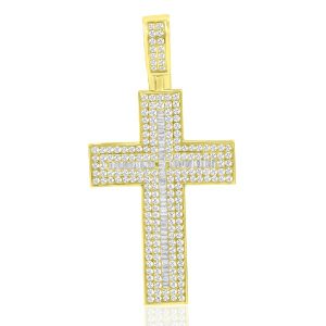 10K 2.56- 2.79CT CHARM "CROSS"
